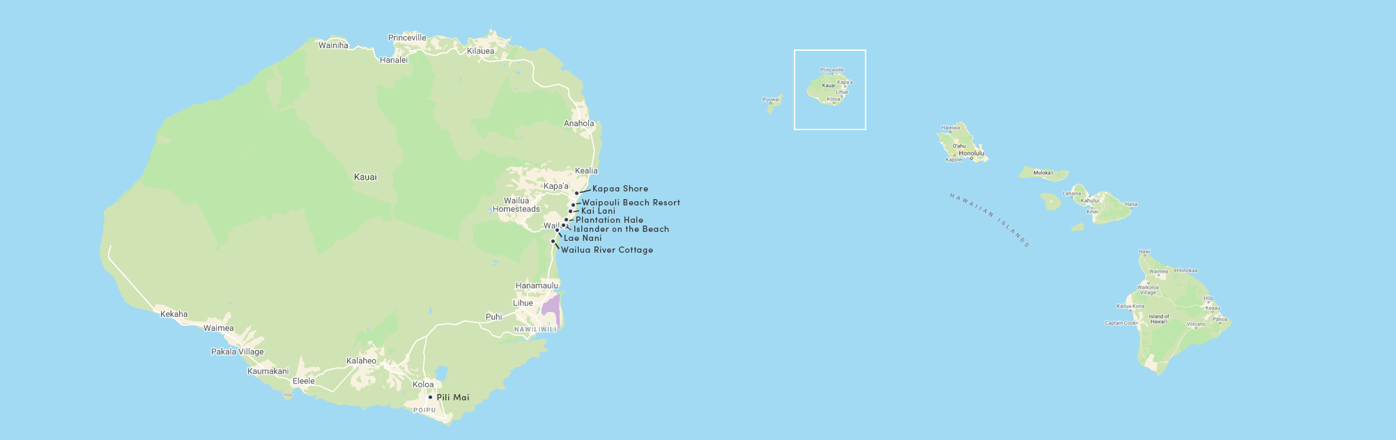 Kauai Calls! Set Your Heart Free LLC map