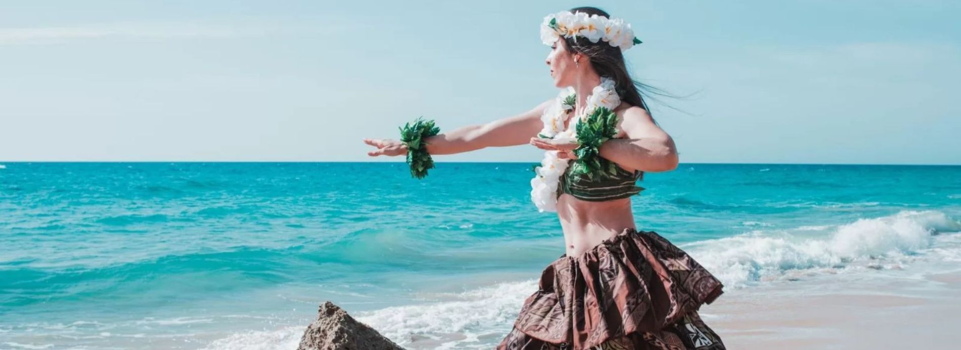 Female hula dancer