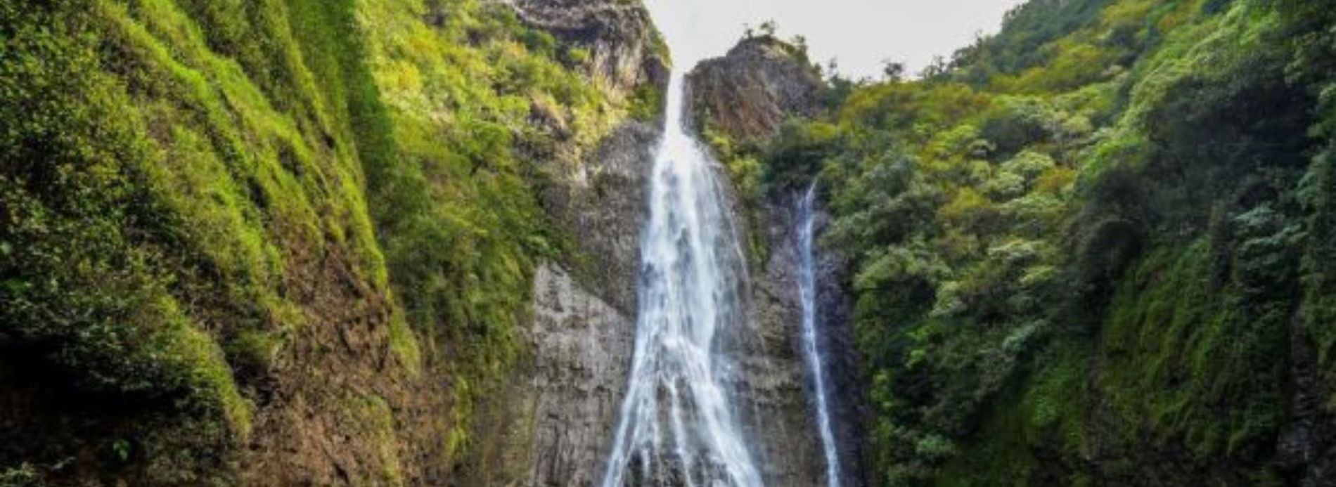 Waterfall in Hanapepe, located on Kauai Islands in Hawaii