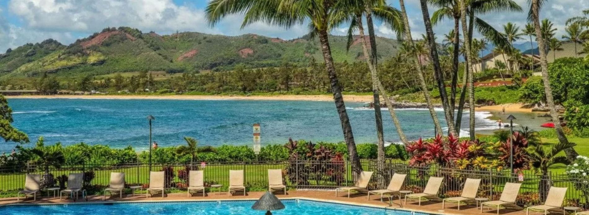 Kauai resort with oceanfront pool