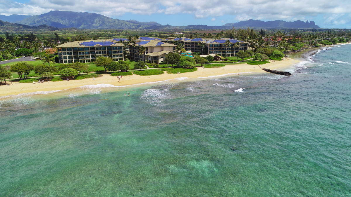 Waipouli beach resort vacation rentals kauai calls