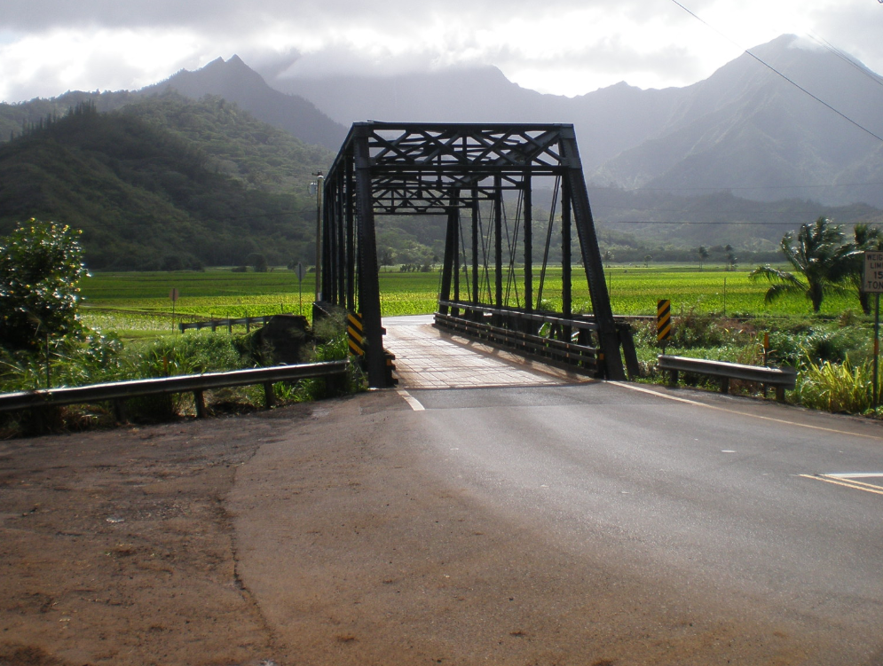 one lane bridges on kauai